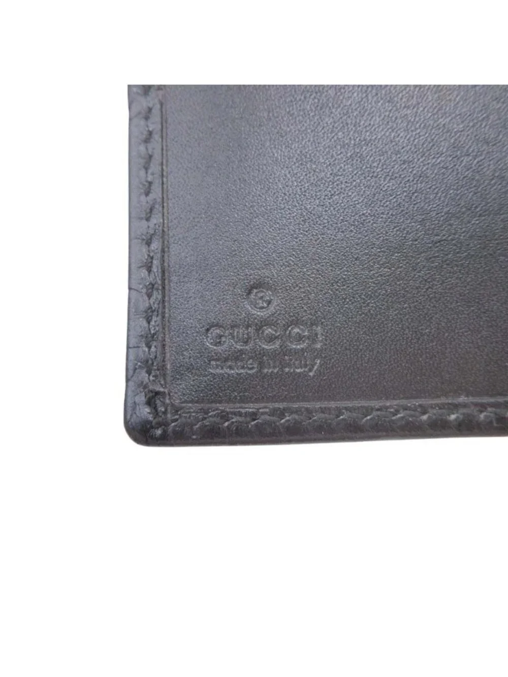 Gucci GG Guccissima Agenda Notebook Cover Holder Six Hole Ring Binder Note Black